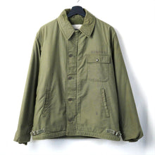 画像をギャラリービューアに読み込む, 1980's USN A-2 デッキジャケット　size M
