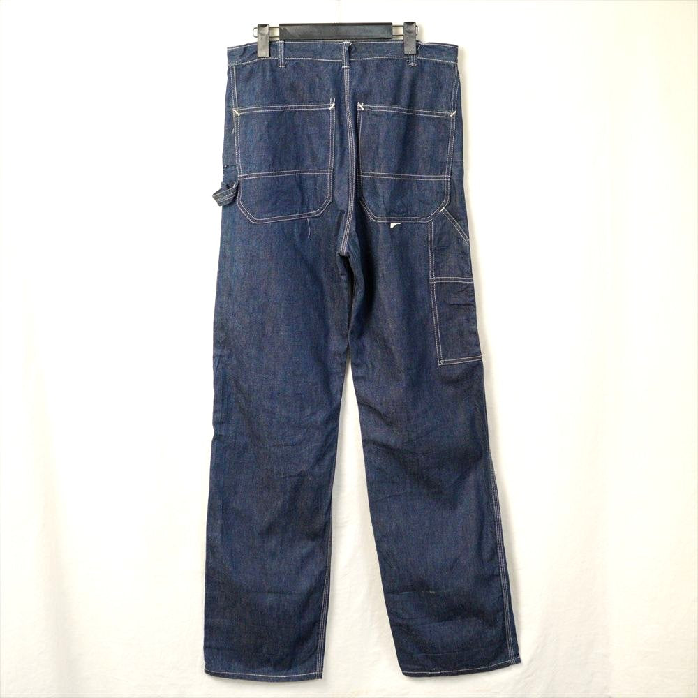 40s ペインターパンツ ストア サンフォライズド 濃紺 デニム ランチパンツ 1940's ボタンフライ デニムペインターパンツ Sanforized – LEAD
