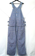 画像をギャラリービューアに読み込む, 1970's Lee ヒッコリーストライプ オーバーオール エプロン付きダブルニー
