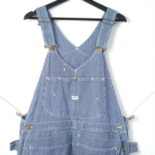 画像をギャラリービューアに読み込む, 1970's Lee ヒッコリーストライプ オーバーオール エプロン付きダブルニー
