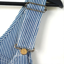 画像をギャラリービューアに読み込む, 1970's Lee ヒッコリーストライプ オーバーオール エプロン付きダブルニー
