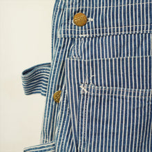 画像をギャラリービューアに読み込む, 1970's Lee ヒッコリーストライプ オーバーオール エプロン付きダブルニー

