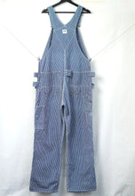 画像をギャラリービューアに読み込む, 1970's Lee ヒッコリーストライプ オーバーオール エプロン付きダブルニー
