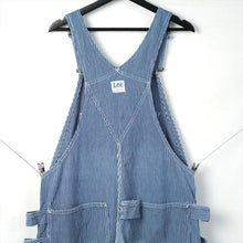 画像をギャラリービューアに読み込む, 1970's Lee ヒッコリーストライプ オーバーオール エプロン付きダブルニー
