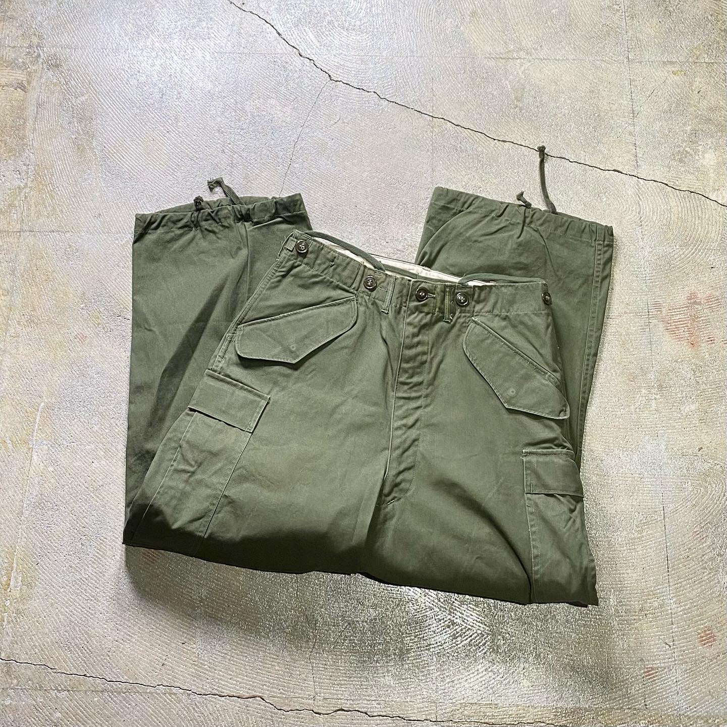 1950's US.ARMY M-51 DUCK FABRIC FIELD TROUSERS (VERY GOOD