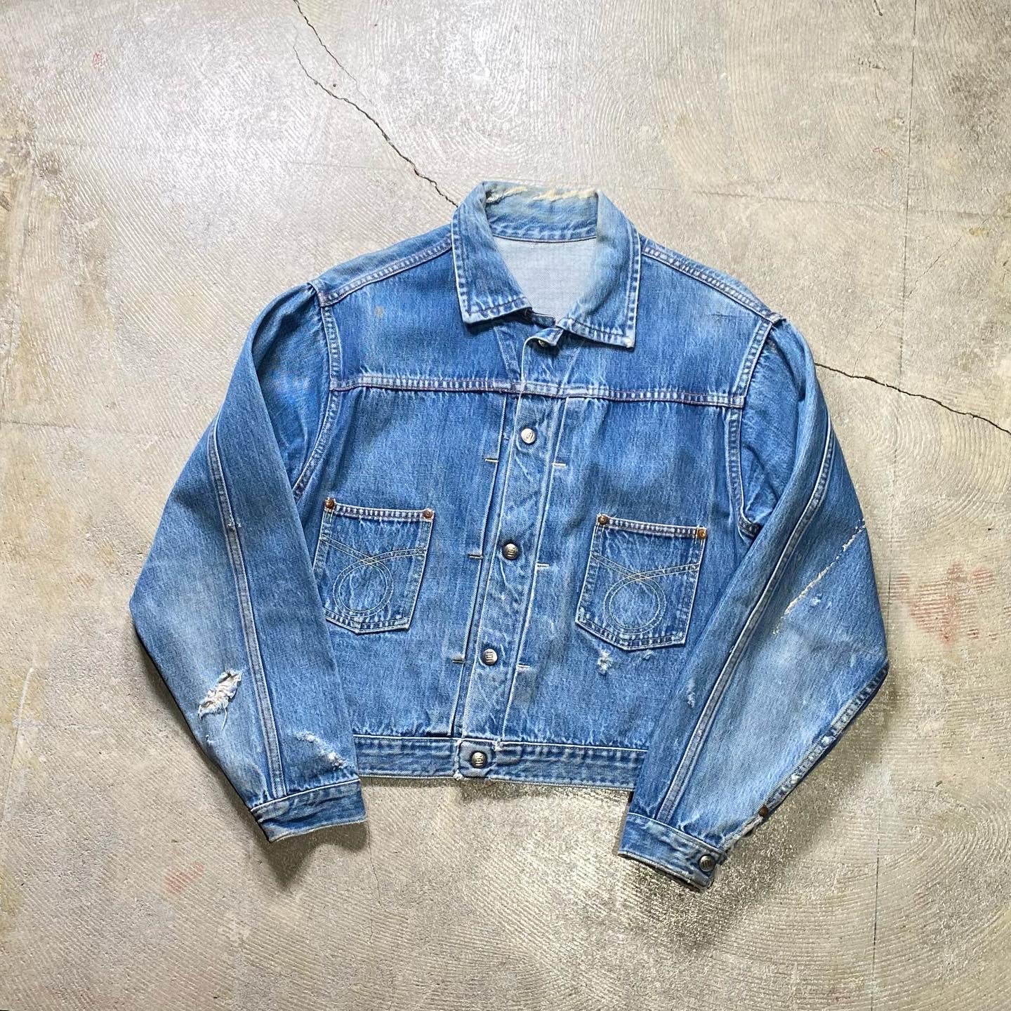 い*い様 50s 60s Montgomery Ward 101 2nd デニム 1960's MONTGOMERY WARD 101 2ND TYPE DENIM JACKET – LEAD