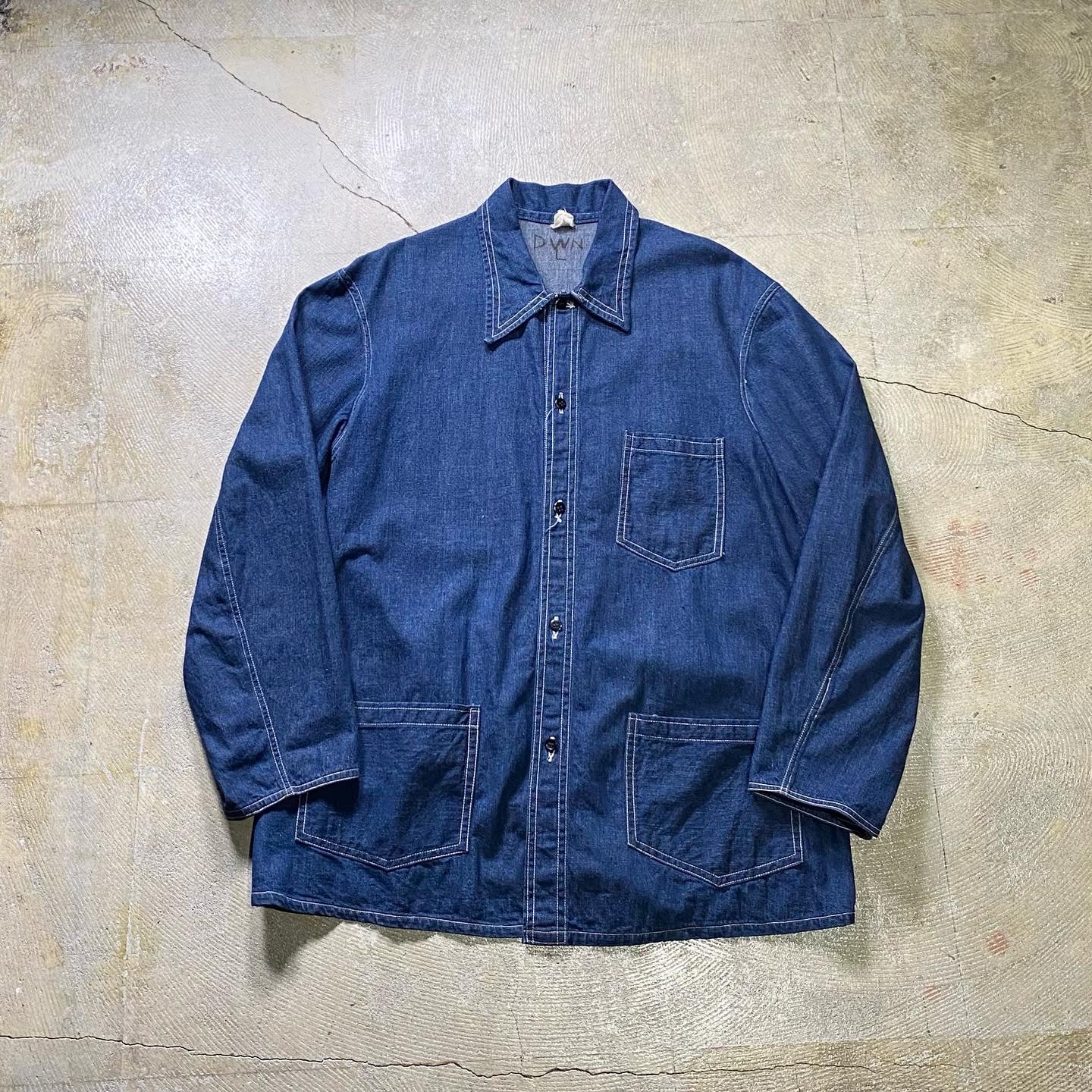 1940's W.P.A DENIM COVERALL (GOOD CONDITION / BIG SIZE)