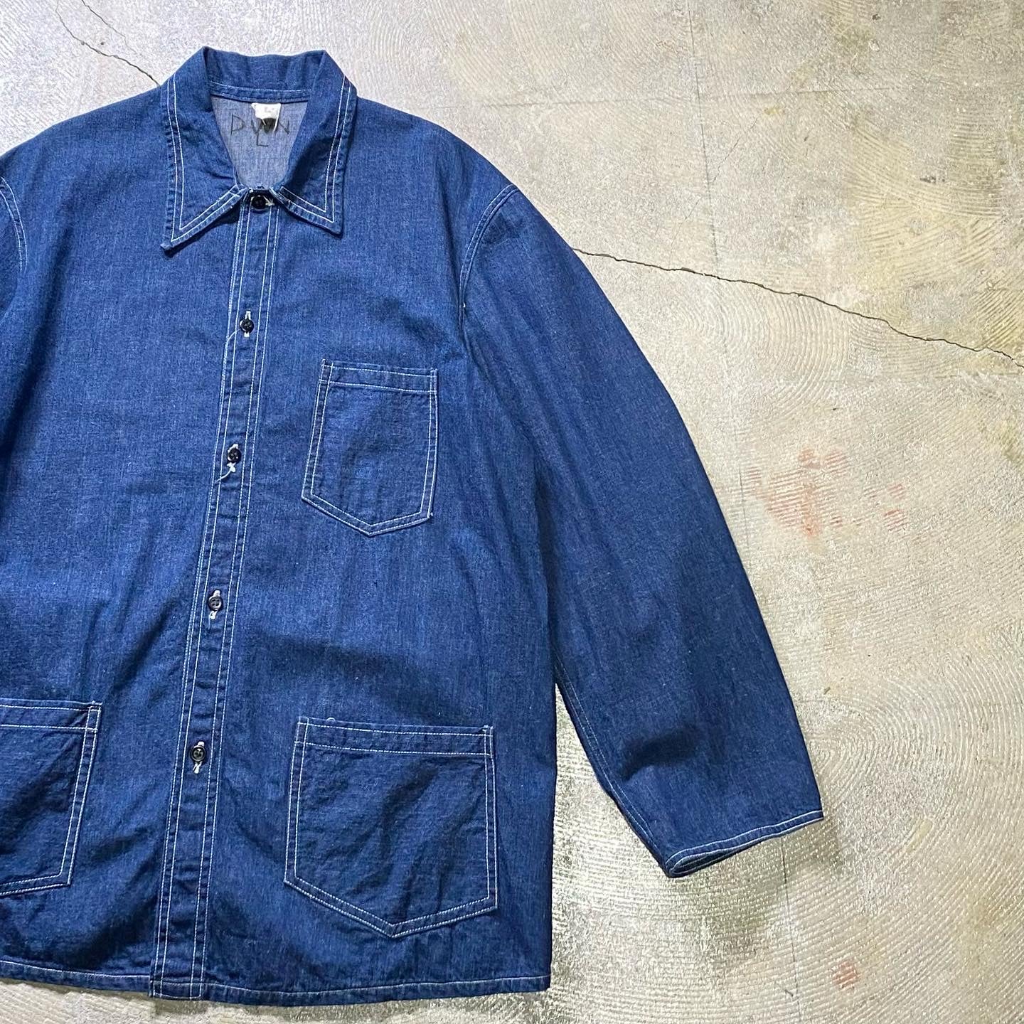 1940's W.P.A DENIM COVERALL (GOOD CONDITION / BIG SIZE) – LEAD