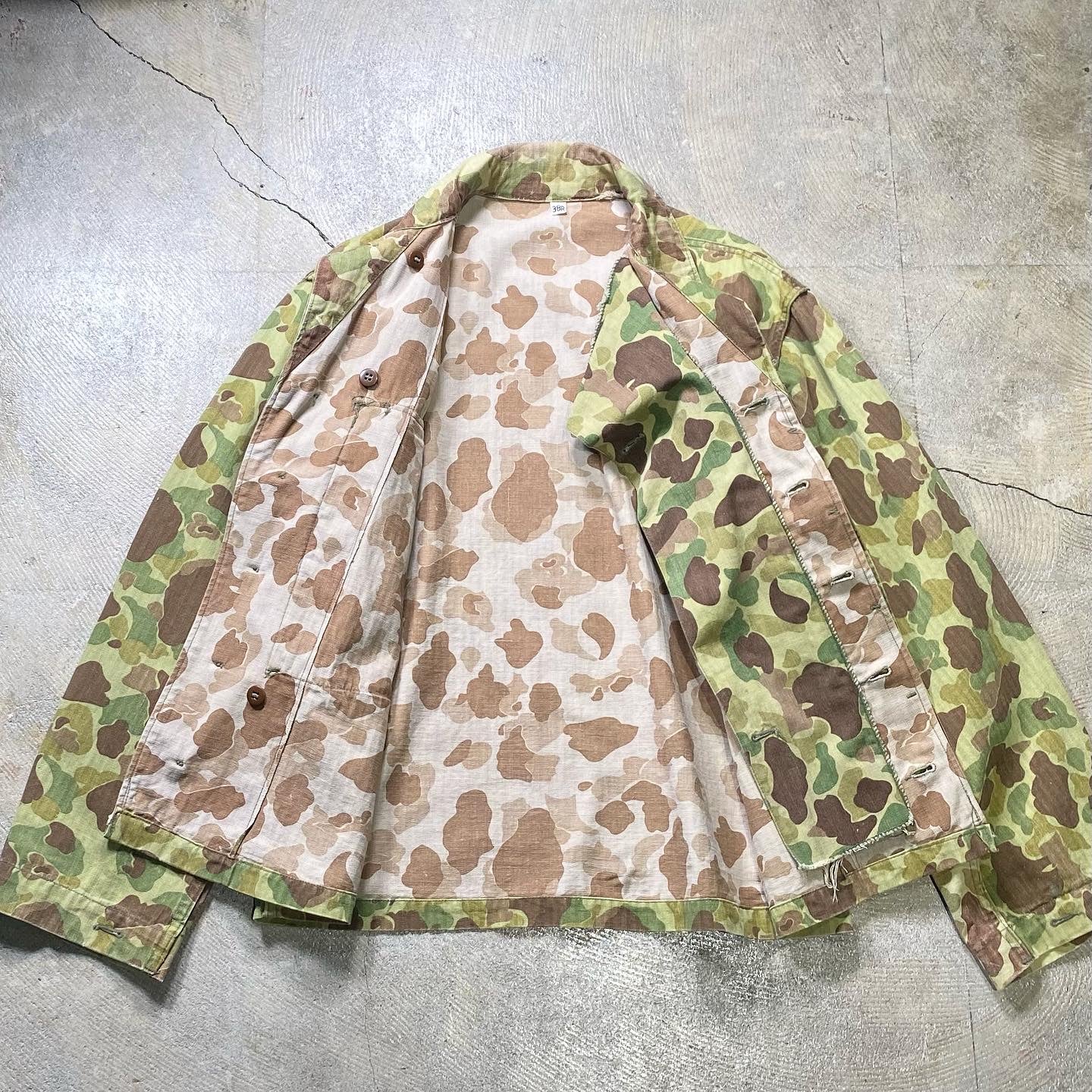 1940's US.ARMY DUCKHUNTER CAMO HBT JACKET (GOOD CONDITION
